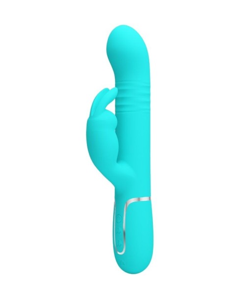 PRETTY LOVE - VIBRADOR COALE RABBIT PERLAS VERDE AGUA