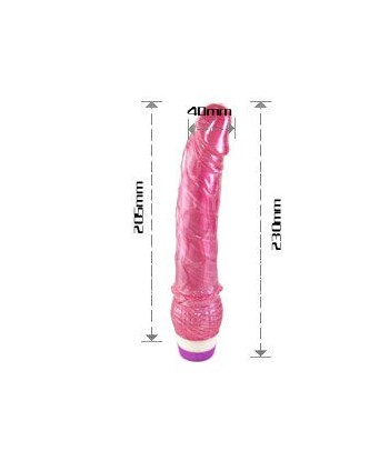 BAILE - VIBRADOR ROJO REALÍSTICO 23 CM
