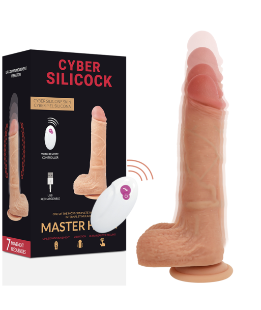 CYBER SILICOCK - REALÍSTICO CONTROL REMOTO MASTER HUCK 20.9 CM -O- 4 CM CYBER SILICOCK - REALÍSTICO CONTROL REMOTO MASTER HUCK 20.9 CM -O- 4 CM