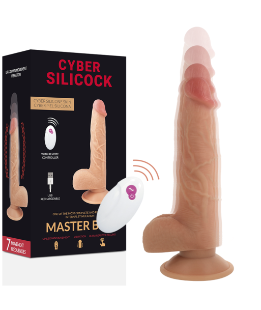 CYBER SILICOCK - REALÍSTICO CONTROL REMOTO MASTER BEN 23.88 CM -O- 4.3 CM CYBER SILICOCK - REALÍSTICO CONTROL REMOTO MASTER BEN 23.88 CM -O- 4.3 CM