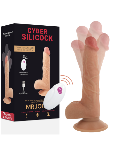 CYBER SILICOCK - REALÍSTICO CONTROL REMOTO MR JOHN 23.88 CM -O- 4.3 CM CYBER SILICOCK - REALÍSTICO CONTROL REMOTO MR JOHN 23.88 CM -O- 4.3 CM