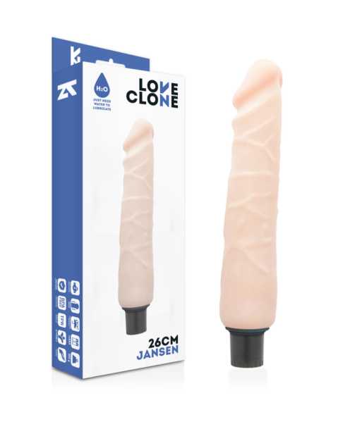 LOVECLONE - JANSEN VIBRADOR REALÍSTICO SELF LUBRICATION 26 CM -O- 4.2 CM LOVECLONE - JANSEN VIBRADOR REALÍSTICO SELF LUBRICATION 26 CM -O- 4.2 CM