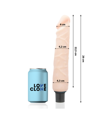LOVECLONE - JANSEN VIBRADOR REALÍSTICO SELF LUBRICATION 26 CM -O- 4.2 CM