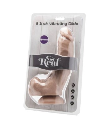 GET REAL - DILDO 20,5 CM CON TESTÍCULOS VIBRADOR NATURAL GET REAL - DILDO 20,5 CM CON TESTÍCULOS VIBRADOR NATURAL