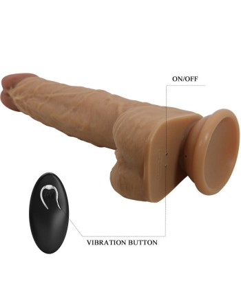 PRETTY LOVE - JONATHAN DILDO SILICONA 3 VIBRACIONES 3 MEDIDAS INSERCIÓN CONTROL REMOTO 21 CM