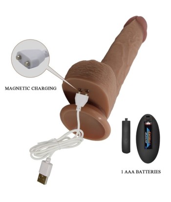 PRETTY LOVE - TOMMY DILDO REALISTA VIBRADOR 22.5 CM PRETTY LOVE - TOMMY DILDO REALISTA VIBRADOR 22.5 CM