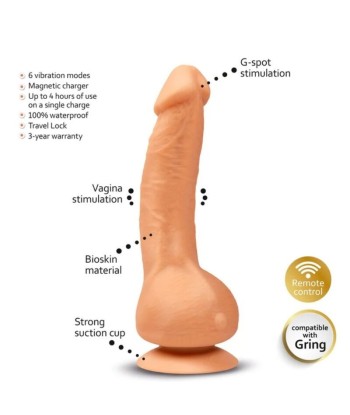 G-VIBE - GREAL 2 VIBRADOR REALÍSTICO NATURAL G-VIBE - GREAL 2 VIBRADOR REALÍSTICO NATURAL