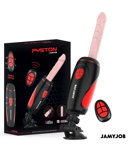 JAMYJOB - PYSTON BASE MASTURBADOR AUTOMÁTICO CON DILDO CONTROL REMOTO JAMYJOB - PYSTON BASE MASTURBADOR AUTOMÁTICO CON DILDO CONTROL REMOTO