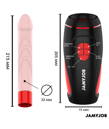 JAMYJOB - PYSTON BASE MASTURBADOR AUTOMÁTICO CON DILDO CONTROL REMOTO JAMYJOB - PYSTON BASE MASTURBADOR AUTOMÁTICO CON DILDO CONTROL REMOTO