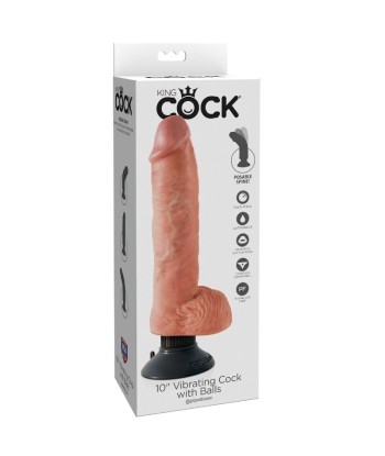 KING COCK - DILDO VIBRADOR CON TESTÍCULOS 25.5 CM COLOR NATURAL KING COCK - DILDO VIBRADOR CON TESTÍCULOS 25.5 CM COLOR NATURAL