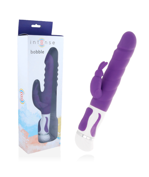 INTENSE - BOBBLE VIBRADOR ROTADOR SILICONA LILA INTENSE - BOBBLE VIBRADOR ROTADOR SILICONA LILA