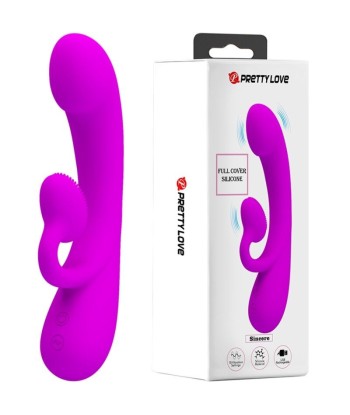PRETTY LOVE - SINCERE VIBRADOR Y ONDAS ESTIMULADORAS DE CLÍTORIS SILICONA MORADO
