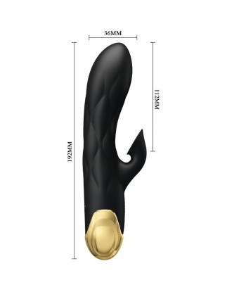 PRETTY LOVE - VIBRADOR DE LUJO BAÑADO EN ORO RECARGABLE NEGRO PRETTY LOVE - VIBRADOR DE LUJO BAÑADO EN ORO RECARGABLE NEGRO