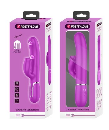 PRETTY LOVE - VIBRADOR RABBIT CON LICKING FUCSIA PRETTY LOVE - VIBRADOR RABBIT CON LICKING FUCSIA