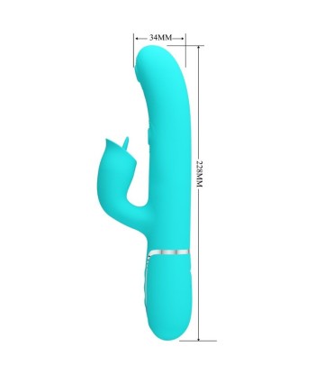 PRETTY LOVE - VIBRADOR RABBIT CON LICKING VERDE AGUA PRETTY LOVE - VIBRADOR RABBIT CON LICKING VERDE AGUA