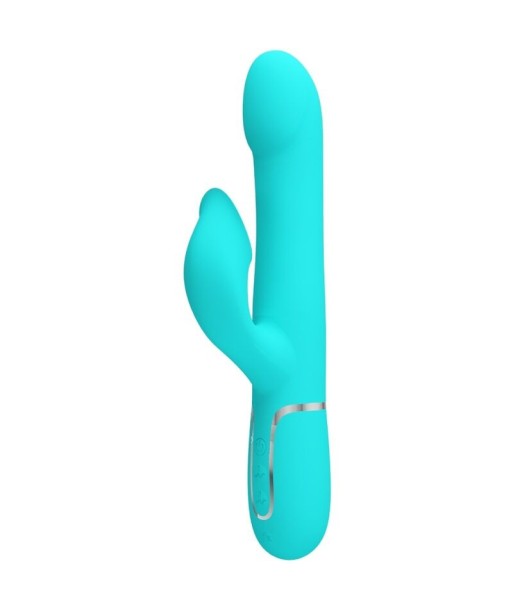 PRETTY LOVE - VIBRADOR RABBIT PERLAS VERDE AGUA