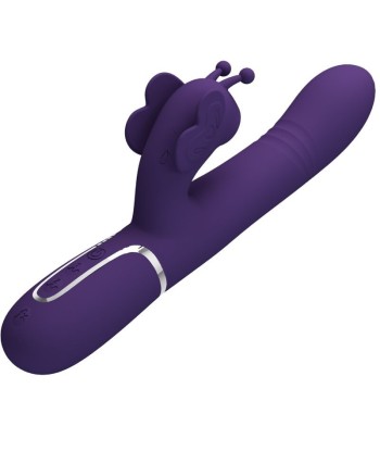 PRETTY LOVE - VIBRADOR RABBIT MULTIFUNCIÓN 4 EN 1 MARIPOSA MORADO PRETTY LOVE - VIBRADOR RABBIT MULTIFUNCIÓN 4 EN 1 MARIPOSA MORADO
