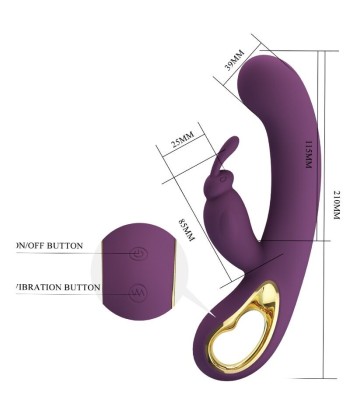 PRETTY LOVE - LIAM VIBRADOR RABBIT and ESTIMULADOR PUNTO G MORADO
