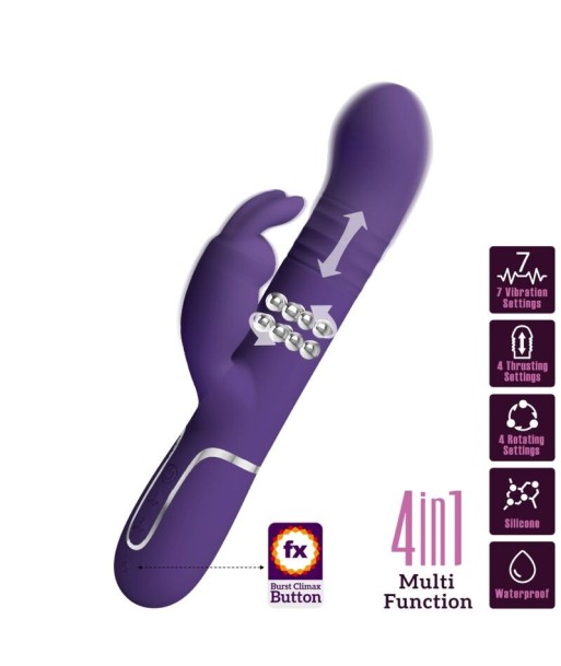 PRETTY LOVE - COALE VIBRADOR RABBIT 4 EN 1 MORADO