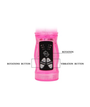 BAILE - MINI ROTADOR RABBIT ROSA SUPERESTIMULADOR