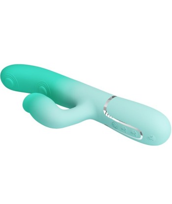 PRETTY LOVE - GIGI VIBRADOR RABBIT MULTIFUNCIÓN VERDE AGUA PRETTY LOVE - GIGI VIBRADOR RABBIT MULTIFUNCIÓN VERDE AGUA