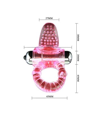 BAILE - SWEET ABS 10 RITMOS RING ANILLO PENE VIBRADOR ROSA