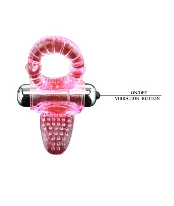 BAILE - SWEET ABS 10 RITMOS RING ANILLO PENE VIBRADOR ROSA