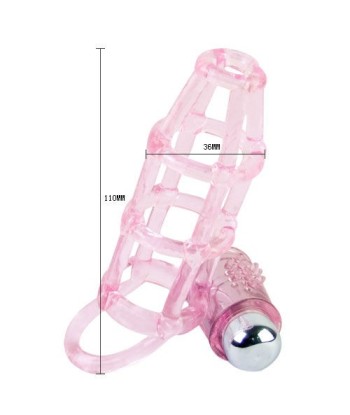 BAILE - SWEET 10 RITMOS FUNDA Y ANILLO SILICONA PARA EL PENE ROSA BAILE - SWEET 10 RITMOS FUNDA Y ANILLO SILICONA PARA EL PENE ROSA