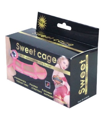 BAILE - SWEET 10 RITMOS FUNDA Y ANILLO SILICONA PARA EL PENE ROSA BAILE - SWEET 10 RITMOS FUNDA Y ANILLO SILICONA PARA EL PENE ROSA