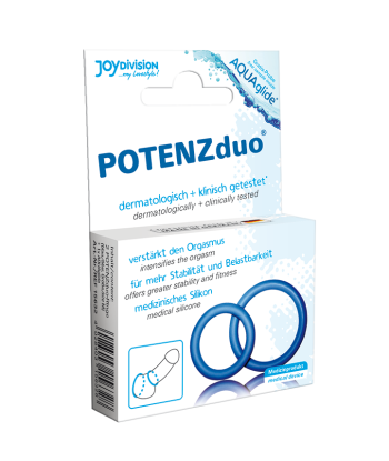 JOYDIVISION POTENZDUO - ANILLOS PARA PENE AZUL - XL