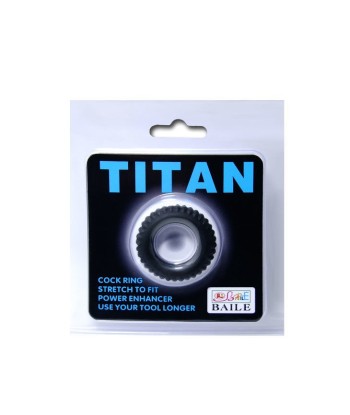 BAILE - TITAN COCKRING BLACK 1.9 CM