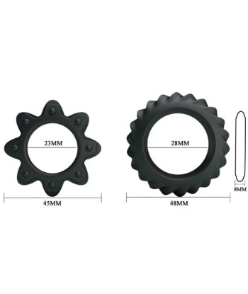 BAILE - KIT 2 ANILLOS SILICONA RING FLOWERING