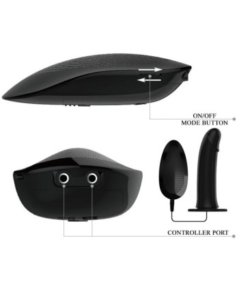 PRETTY LOVE - VITO STRAP ON CON DILDO HUECO Y VIBRACIÓN 17.3 CM