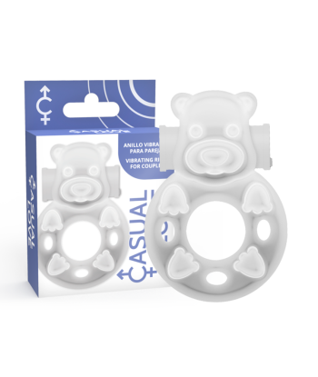 CASUAL LOVE - 26 ANILLO VIBRADOR CONEJITO TRANSPARENTE