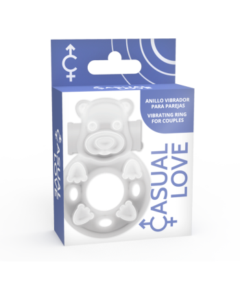 CASUAL LOVE - 26 ANILLO VIBRADOR CONEJITO TRANSPARENTE