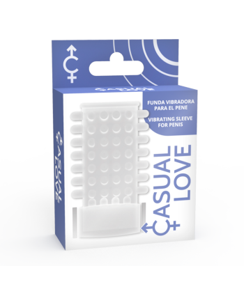 CASUAL LOVE - RING FUNDA PENE VIBRADOR TRANSPARENTE