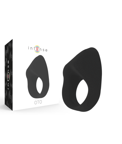 INTENSE - OTO ANILLO VIBRADOR RECARGABLE NEGRO