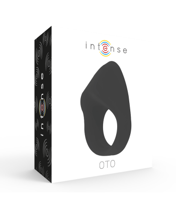 INTENSE - OTO ANILLO VIBRADOR RECARGABLE NEGRO