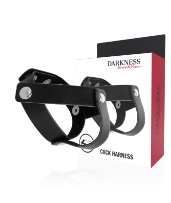 DARKNESS - ANILLO DE PIEL PARA PENE Y TESTÍCULOS