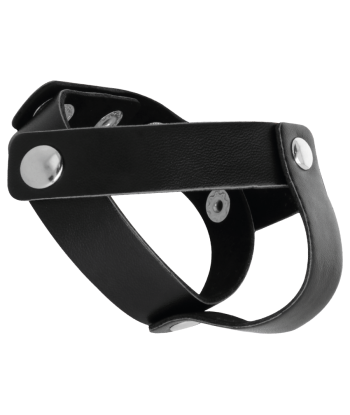 DARKNESS - ANILLO DE PIEL PARA PENE Y TESTÍCULOS