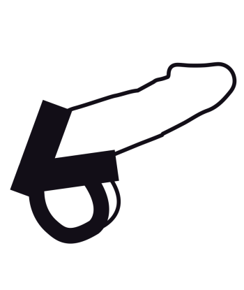 DARKNESS - ANILLO DE PIEL PARA PENE Y TESTÍCULOS