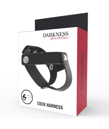 DARKNESS - ANILLO DE PIEL PARA PENE Y TESTÍCULOS