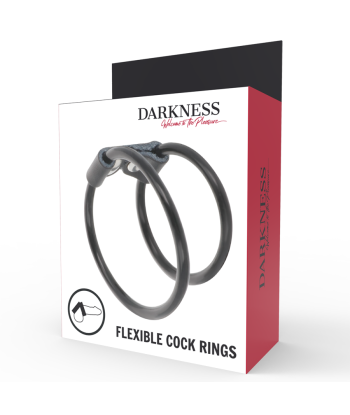 DARKNESS - ANILLA FLEXIBLE DOBLE PARA EL PENE