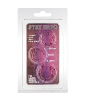 SEVEN CREATIONS - JUEGO TRES ANILLOS PENE ROSA