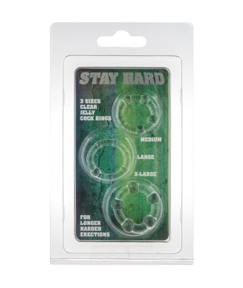 SEVEN CREATIONS - JUEGO TRES ANILLOS PENE TRANSPARENTE