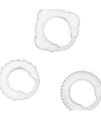 ADDICTED TOYS - SET 3 ANILLOS PENE CLEAR