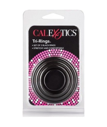 CALEXOTICS - SET TRES ANILLAS NEGRO ERECCIÓN