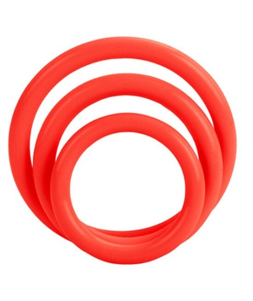 CALEXOTICS - SET TRES ANILLAS ERECCIÓN ROJO CALEXOTICS - SET TRES ANILLAS ERECCIÓN ROJO