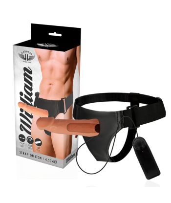 HARNESS ATTRACTION - ARNÉS HUECO WILLIAN CON VIBRADOR 17 CM -O- 4.5 CM