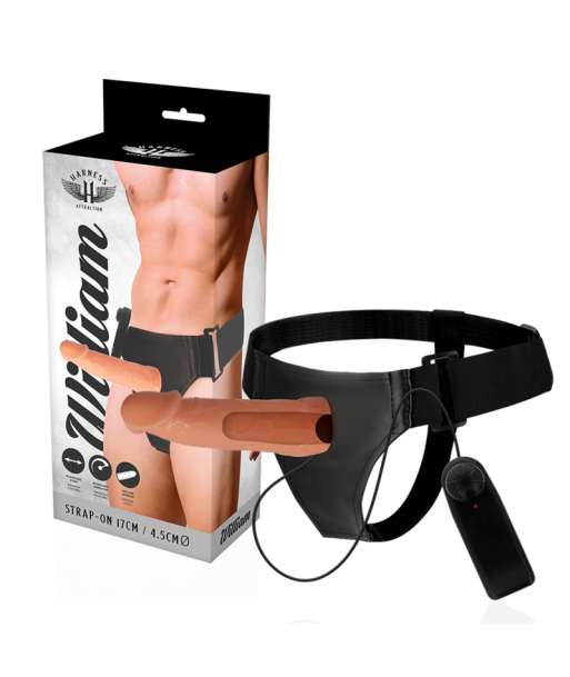 HARNESS ATTRACTION - ARNÉS HUECO WILLIAN CON VIBRADOR 17 CM -O- 4.5 CM